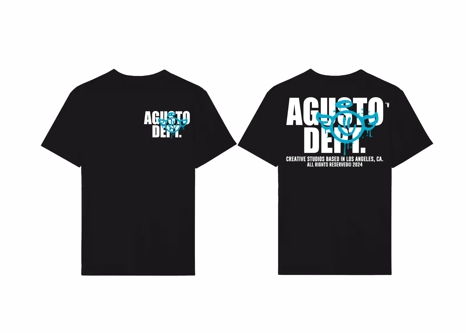 AGUSTO DEPT BLACK OVERSIZED T SHIRT