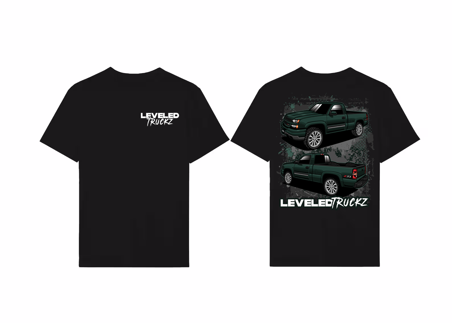 Green Z71 Leveled Trucks T Shirt