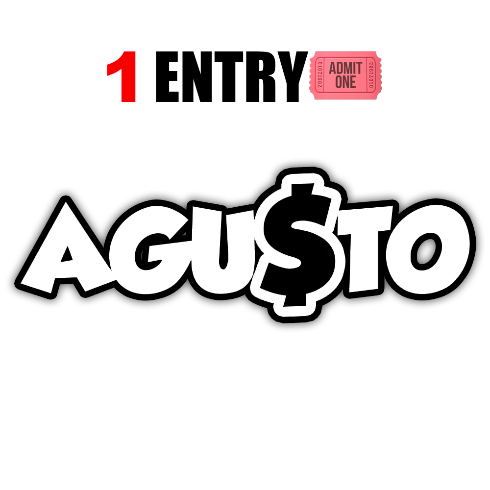 AGU$TO BRAND DECAL BLACK